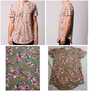 Young & reckless elongated monstruo floral cut lon